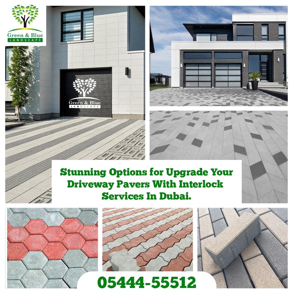 Stunning Options for Upgrade Your Driveway Pavers With Interlock  Services In Dubai.